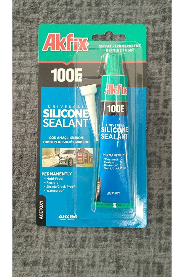 TÜP SİLİKON AKFİX ŞEFFAF - 1