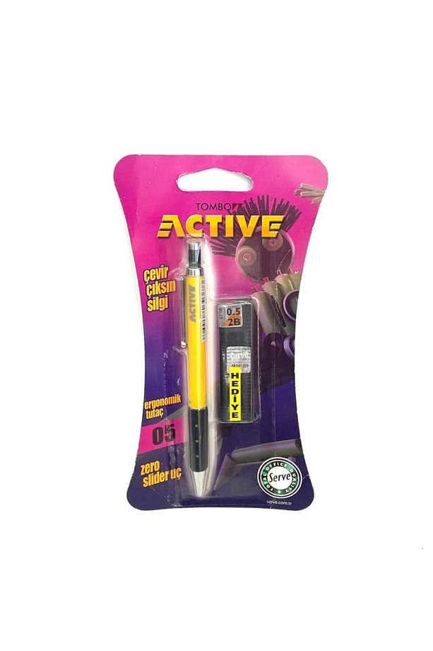 Tombow Actıve Versatil Kalem 0.5 & Tombow 0,5 2b Uç Hediyeli - 1