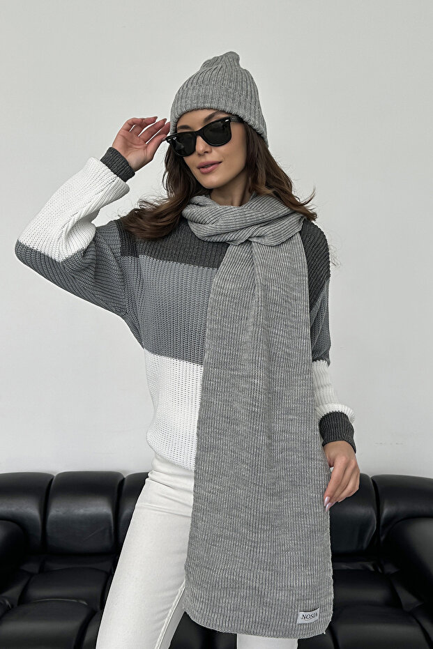 Set de tricotaje eșarfă - 1