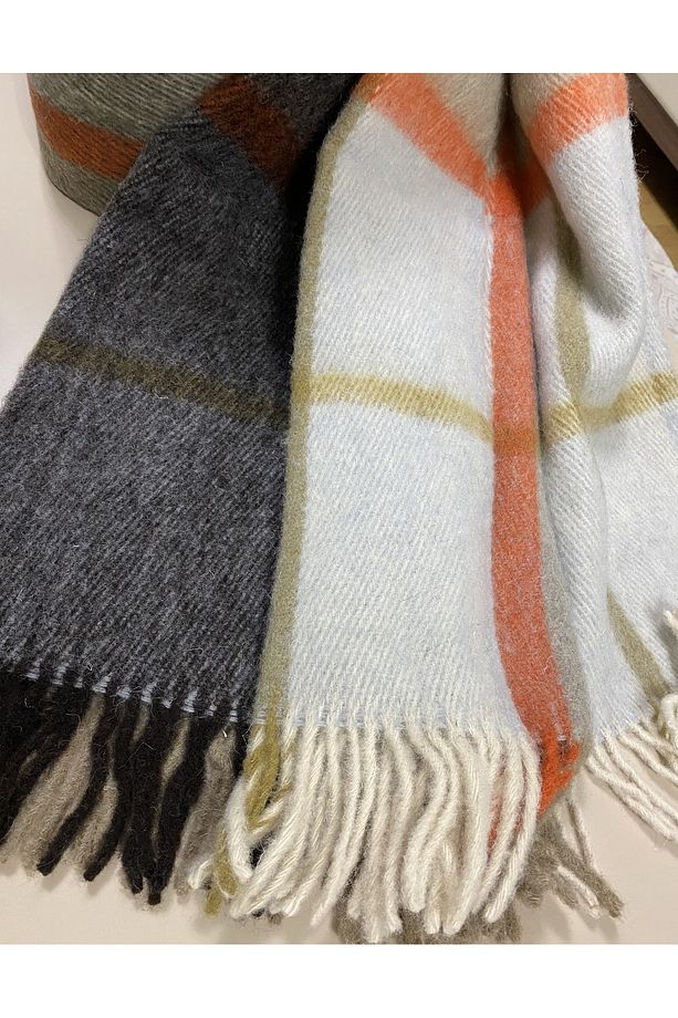 Gençev Home && %100 Saf Yün Scotch Battaniye Tek Kişilik Scotch Yün Battaniye - % 100 Saf Yün - Wool - 3