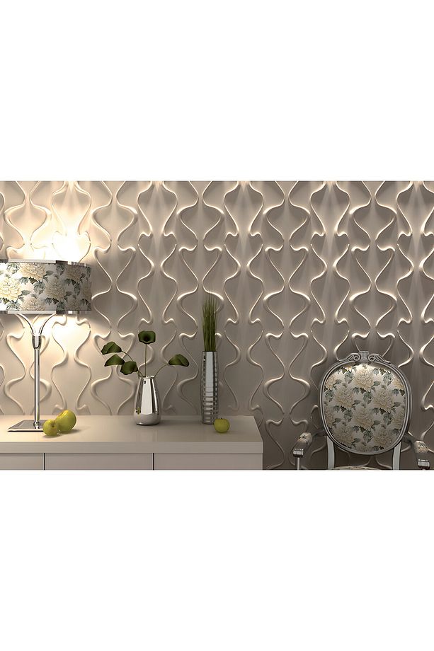 3 Boyutlu Boyanabilir PVC Duvar Paneli Safran (50-50 cm 4 adet-1 metrekare) - 7