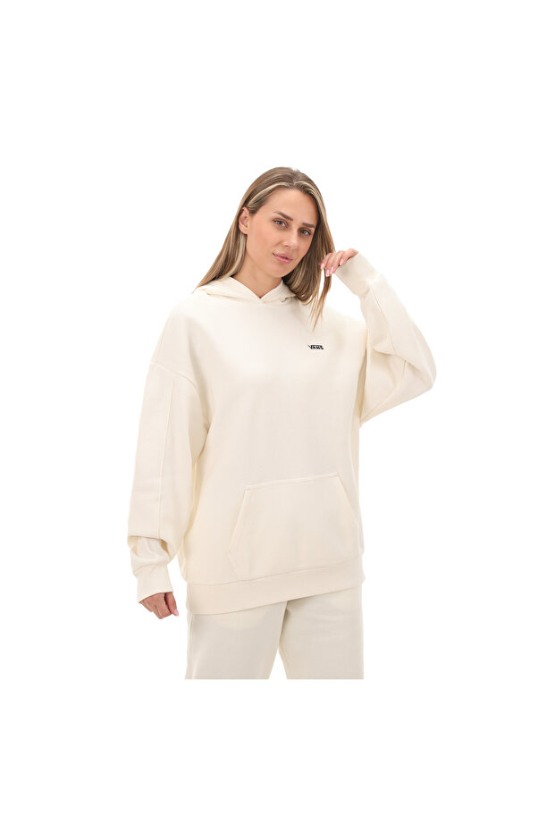 Vans Comfycush Ls Hoodie - Women's Cream Sweatshirt