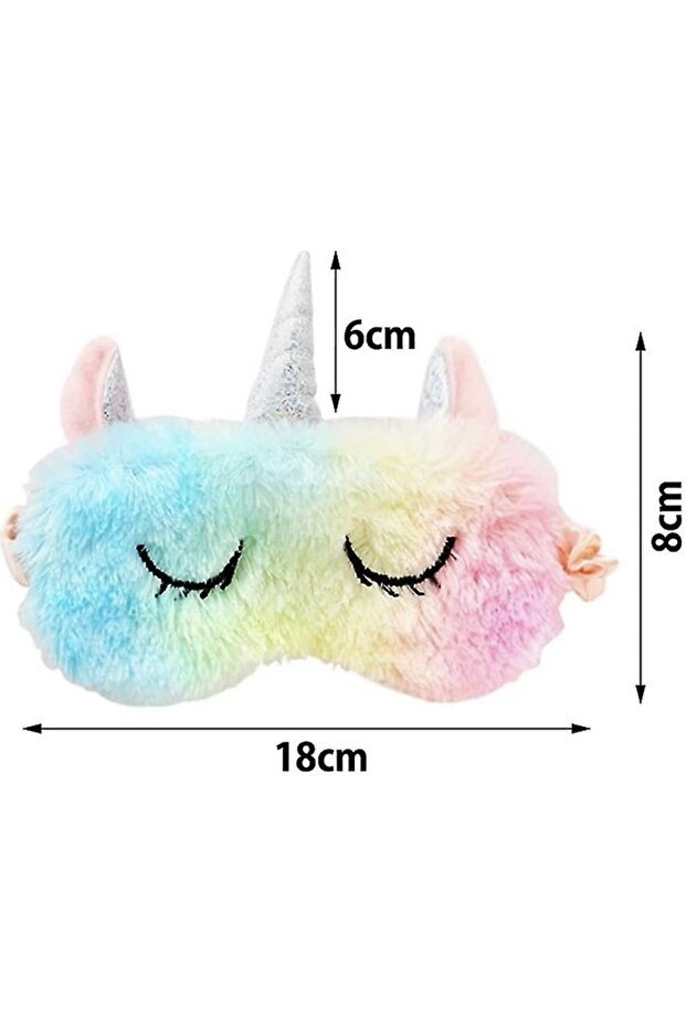 Unicorn Plush Sleeping Eye Patch - Multicolor - 2
