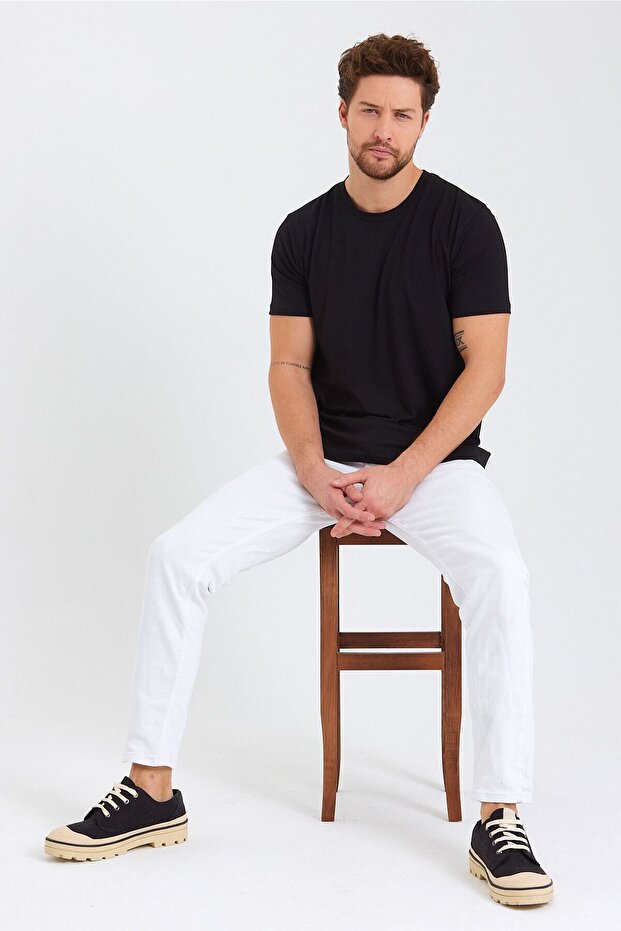 Μπλουζάκι Basic Crew Neck (Βαμβακερό) - 4