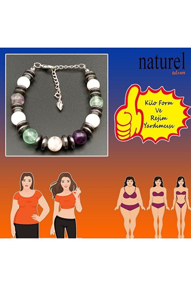 Moonstone - Fluorite Natural Stone Bracelet