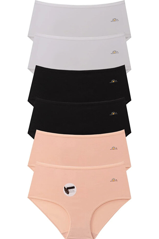 6-Piece Modal Fabric High Waist Panties