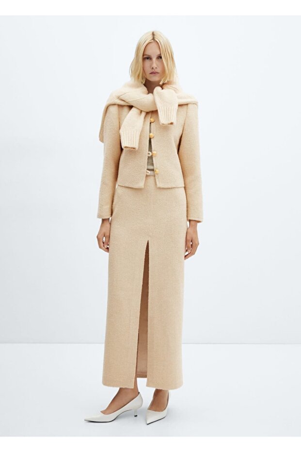 Yırtmaçlı uzun etek - 2