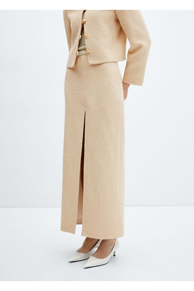 Yırtmaçlı uzun etek - 1