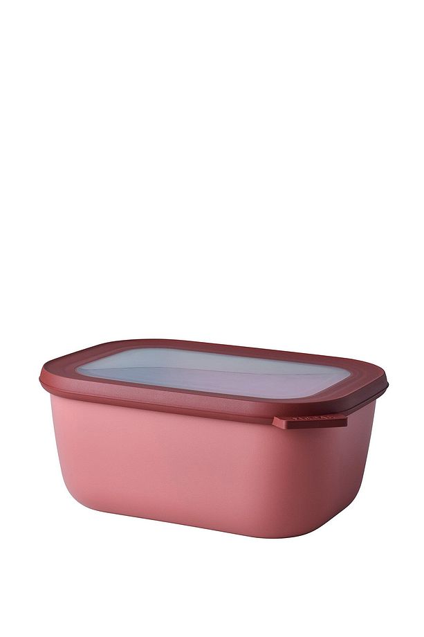 Multi Bowl Cirqula Rectangular Pembe Altın Yemek Kabı 1500 ml - 1