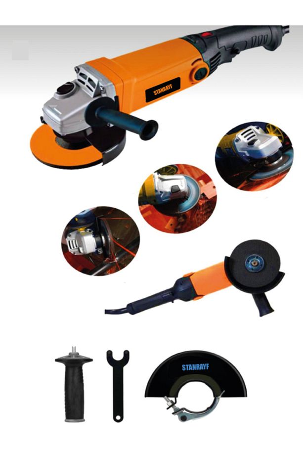 Alman 6500 W 6 Kademe Devir Ayarlı 115-125 Mm Bakır Sargı Avuç Içi Sprel Kesme Ve Taşlama Makinesi - 4