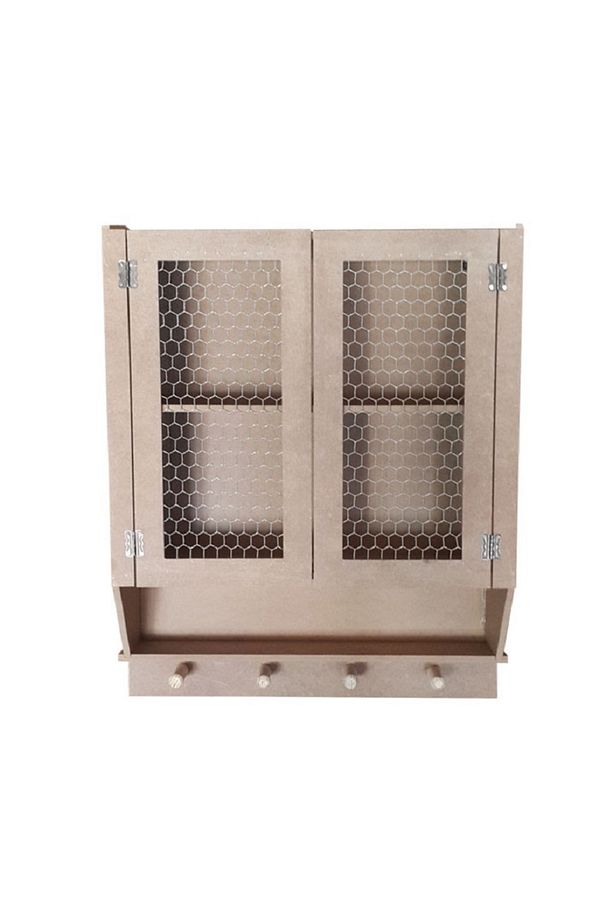 Küçük Telli Dolap Ham Mdf Boyasız Mdfd-2 - 1
