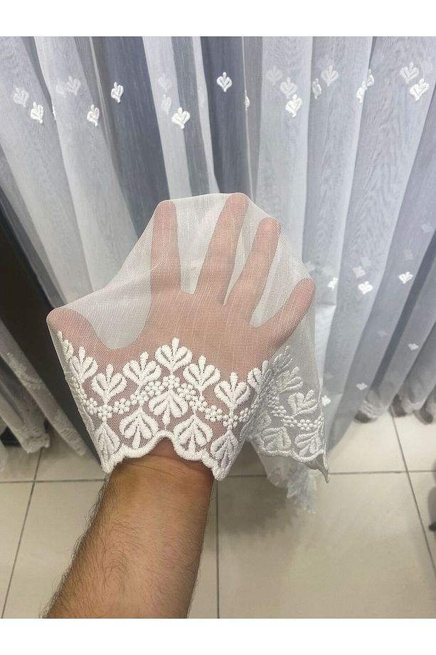 TT ZEMİN PERDE SERPME TÜL PERDE SALON (1,3) SIK PİLE - 4