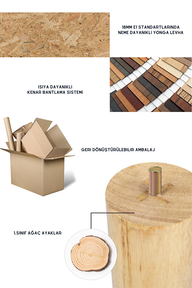 Nero 3'lü Zigon Sehpa - 4