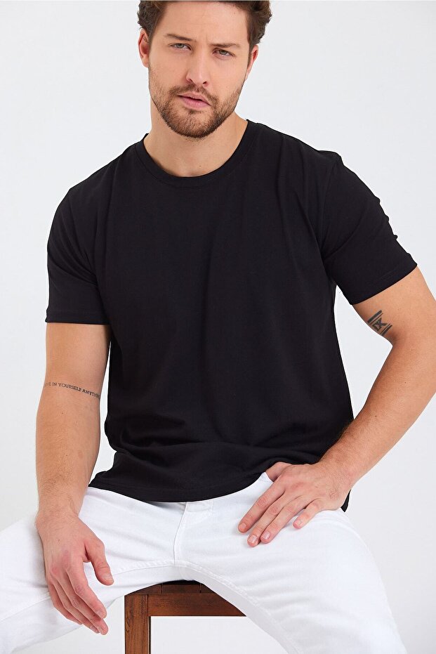 Μπλουζάκι Basic Crew Neck (Βαμβακερό) - 5