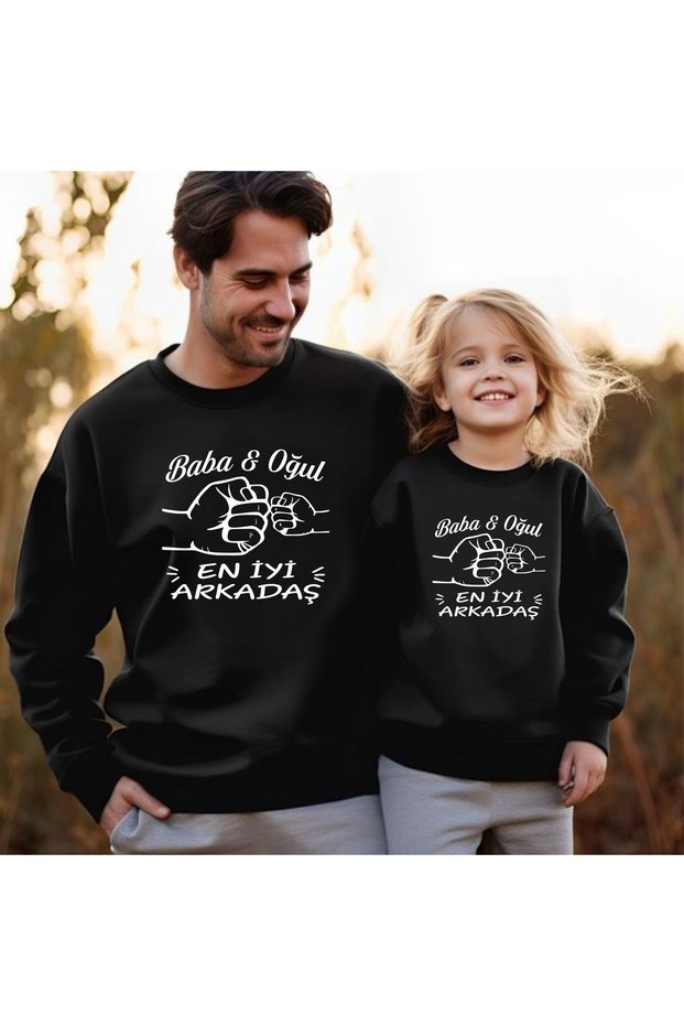 FATHER SON BEST FRIEND SWEAT COMBIN (Price is for 1 Piece Children's Sweat with Eyes)