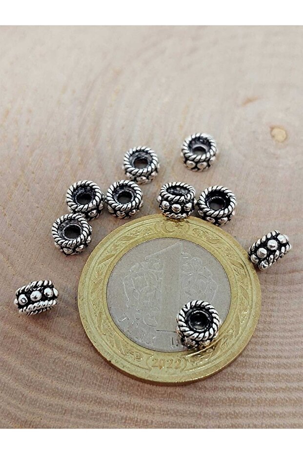 925 Sterling Silver Bead Spacer Material 3.5*6mm/2 pieces (45626)