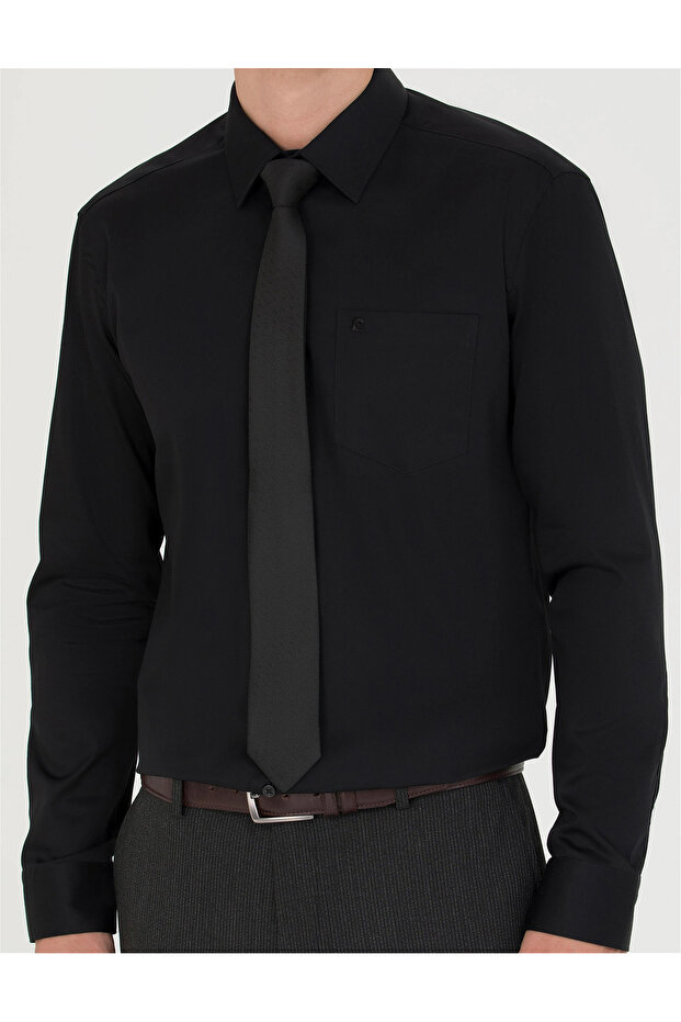 Regular Fit Uzun Kollu Basic Gömlek - 6