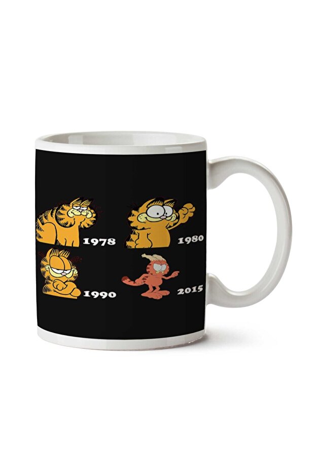 كوب R and M Evolution of Garfield مطبوع على الجانبين
