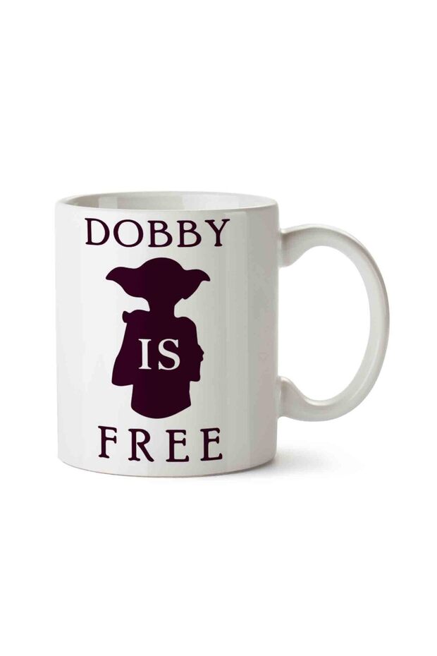 كوب HP Dobby Is Free مطبوع على الجانبين