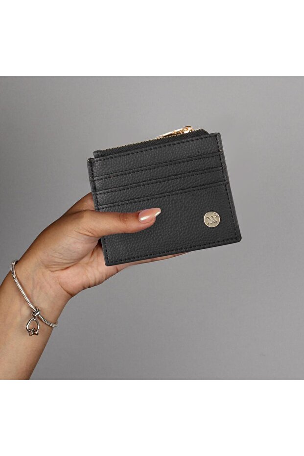 Women's Leather Wallet and Card Holder 1628 Black