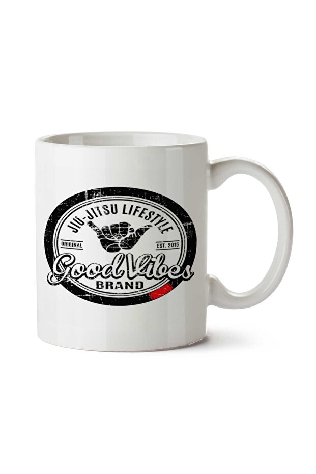 كوب بطبعة جانبين من Good Vibes BJJ