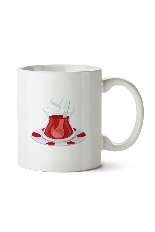 Tea Cup Two Sides Printed Mug Cup