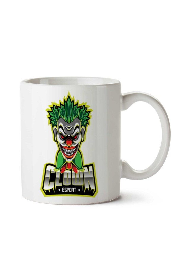 كوب مطبوع على الجانبين من Clown n