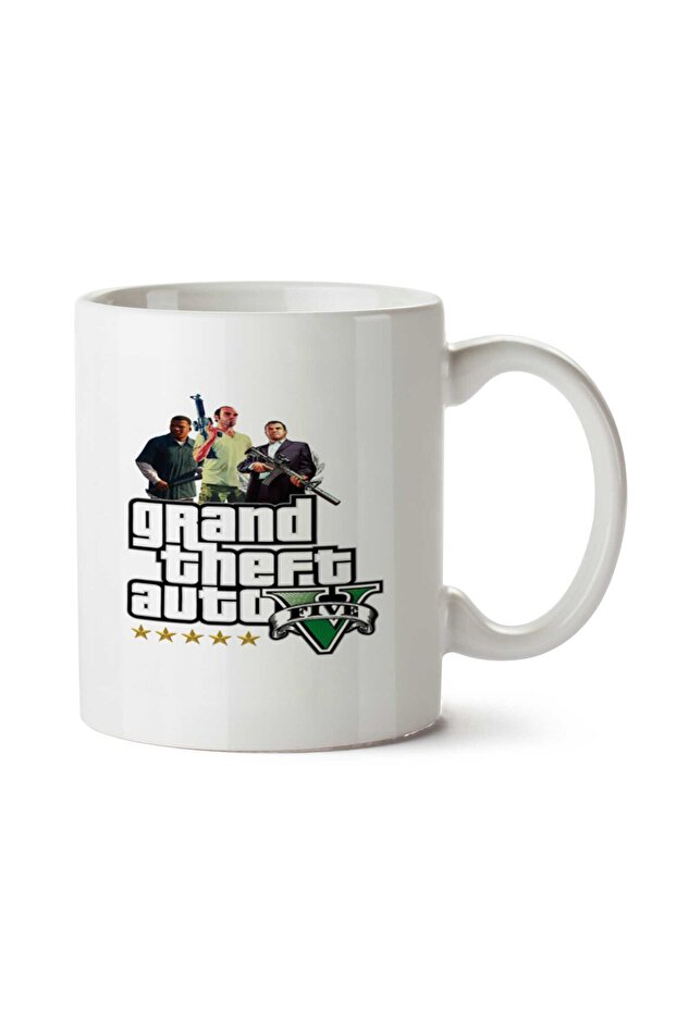 كوب GTA 5 Estrelas مطبوع على الجانبين