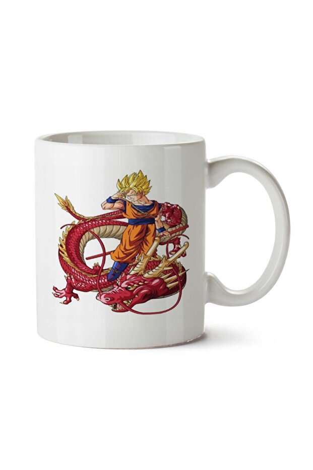 كوب Goku Dragon Red مطبوع على الجانبين