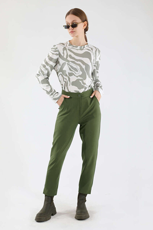 Cigarette Pantolon Haki - 1