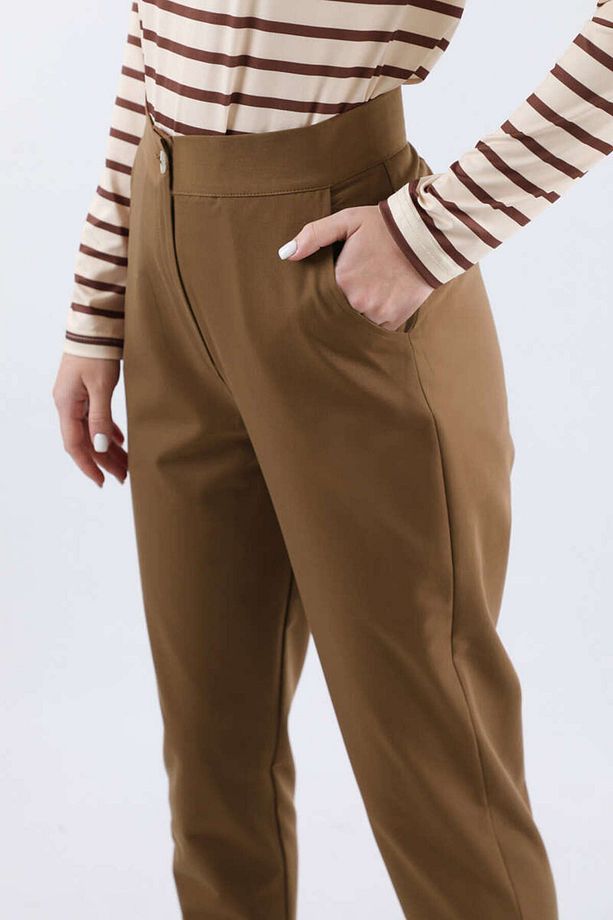 Cigarette Pantolon Kahve - 4