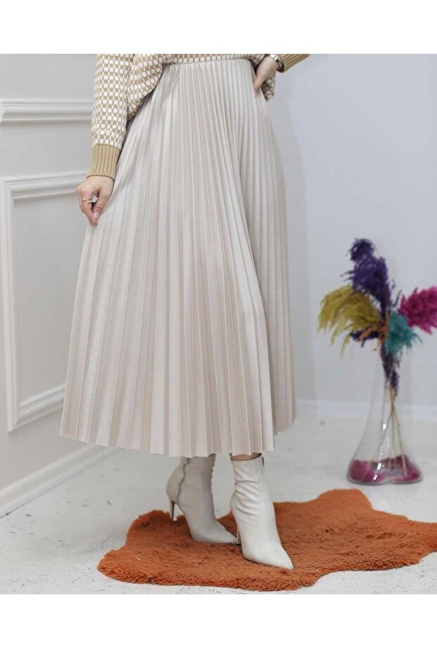 Fustă plisată Hijab de damă - 1