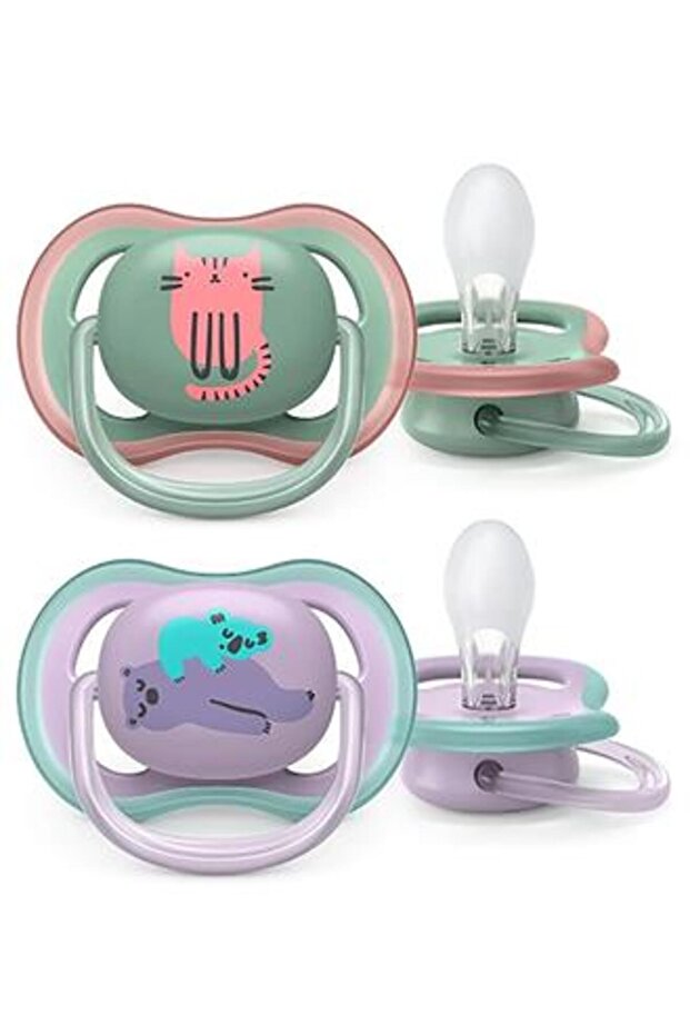 ( 1 PCS ) Philips Avent Ultra Air Pacifier 6-18 Months Set of 2 Girls Lilac