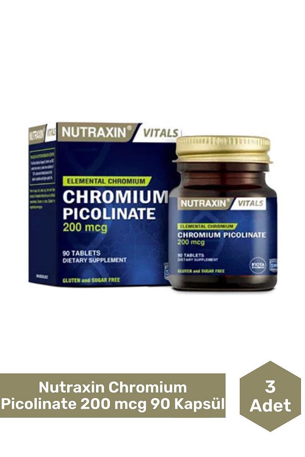 Chromium Picolinate 200 Mcg 90 Tablet 3'lü Paket - 1