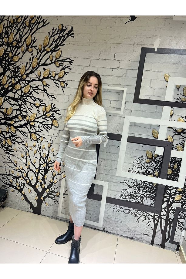 Triko Kadın Elbise - 1