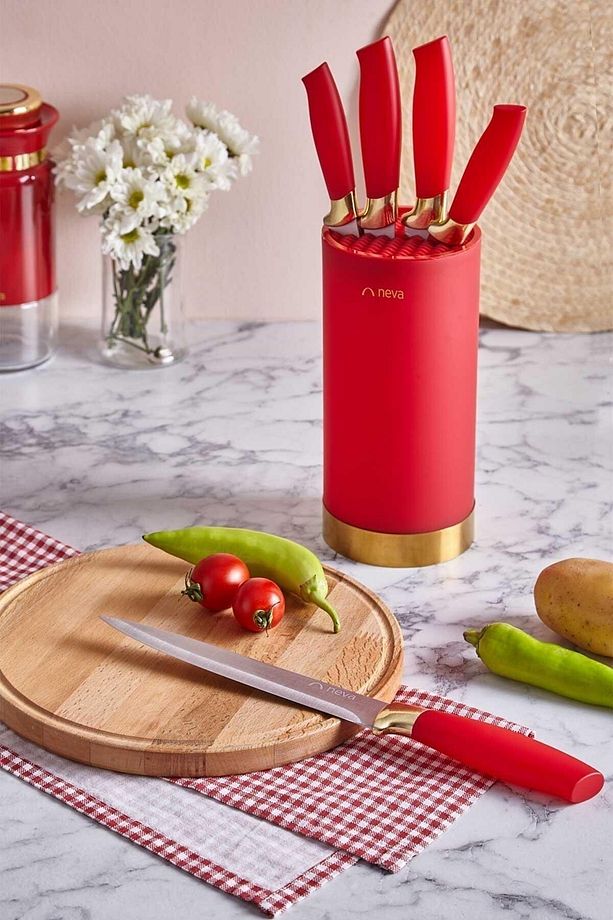 Mutfak Kombinim Pitaya Kırmızı Mutfak Set - 6