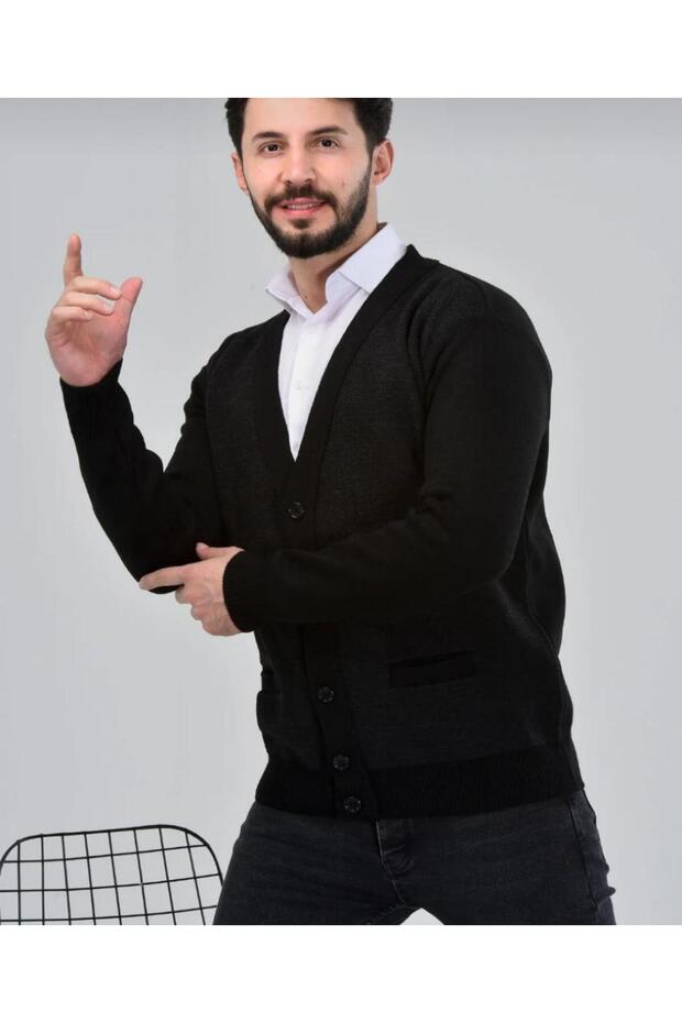 سترة جيب مزدوجة محبوكة من الفولاذ
