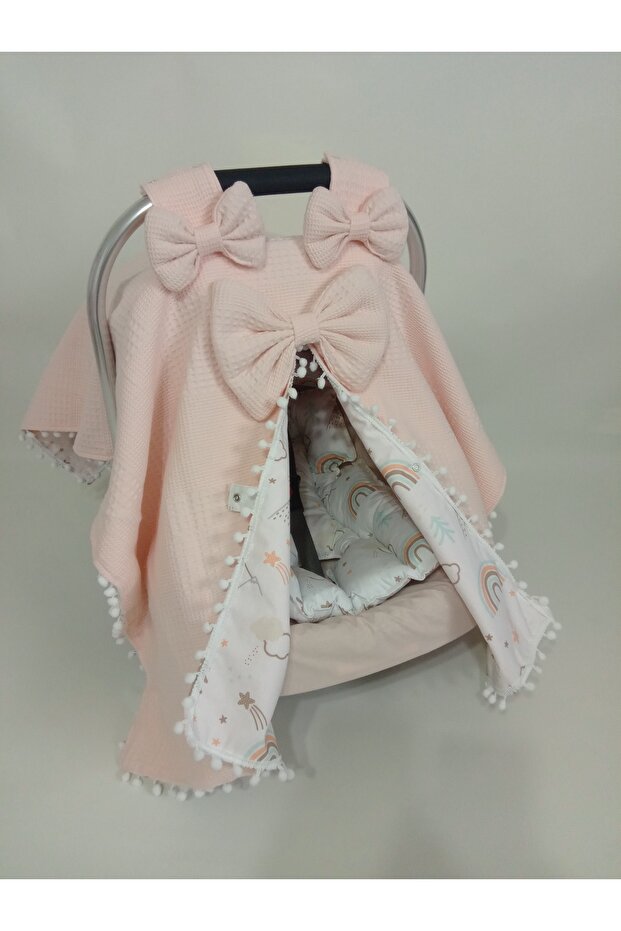 DOUBLE SIDED Stroller cover, Stroller cushion, Stroller sheet, 3 pieces