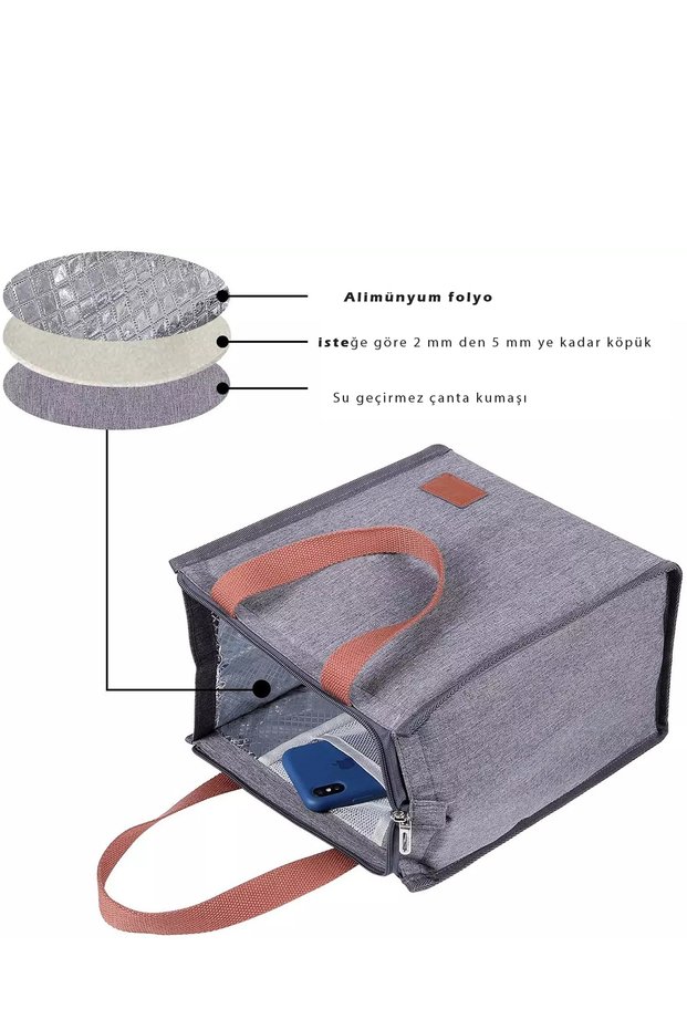 Cooler Bag - Thermos Beach Bag 7039 Gray