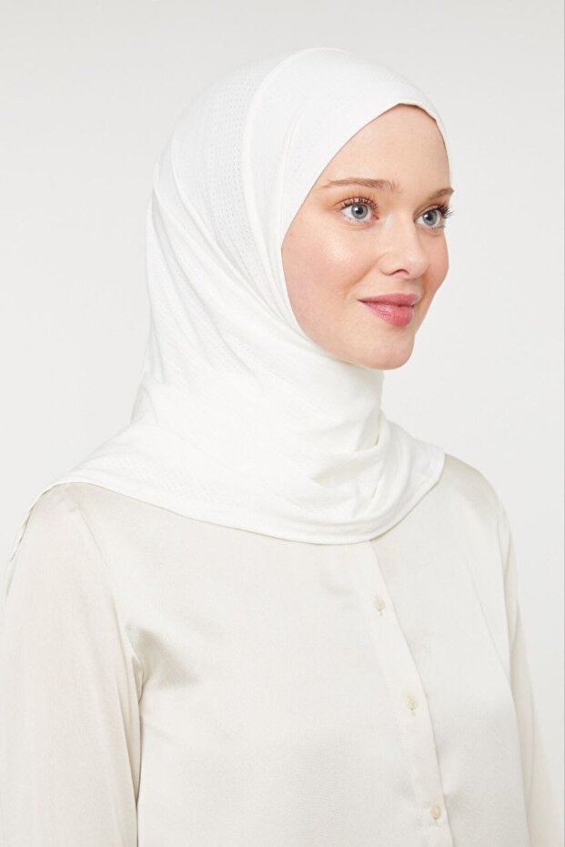 Women's Hijab Practical Hijab Shawl Ecru
