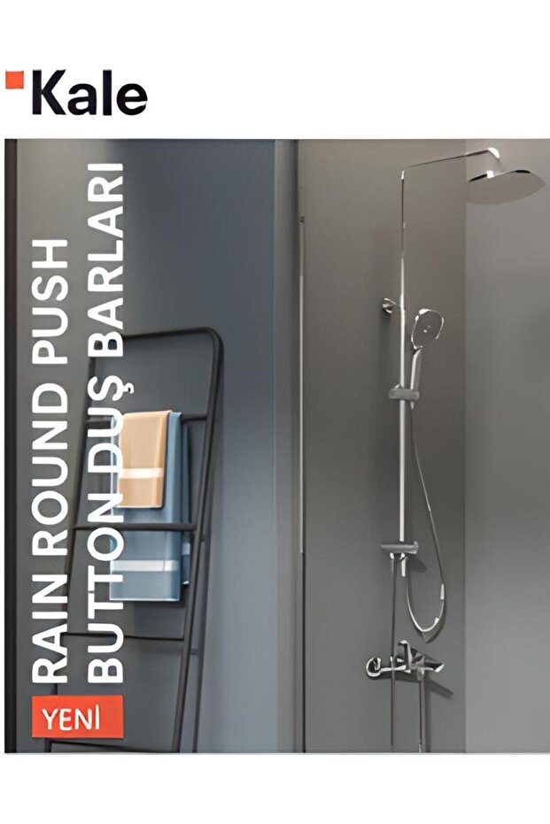 Raın Round Push Button Duş Barı - 2