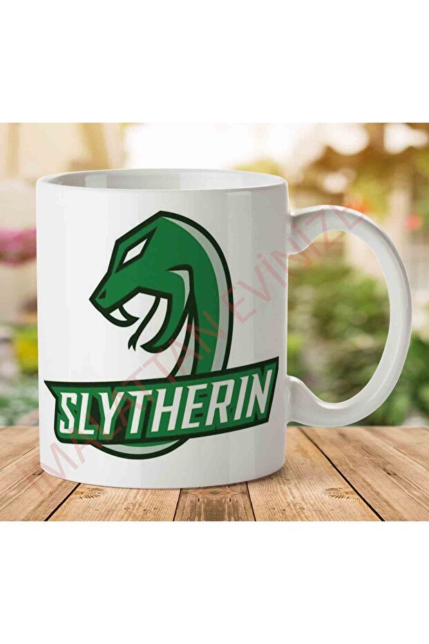 كوب HP Slytherin مطبوع على الجانبين