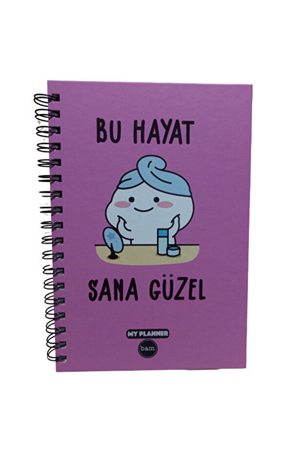 THIS LIFE IS BEAUTIFUL TO YOU Talking Agenda Academic Agenda Yearly Planner Notebook BLUE STATIONERY