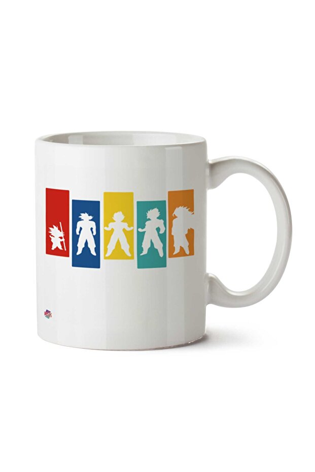 Goku Evolución Two Sided Printed Mug