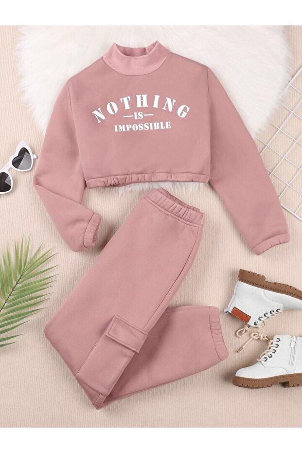 Children's Nothing Printed Bottom-Top Tracksuit Set