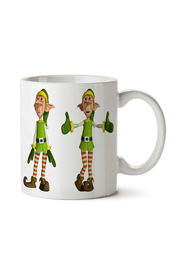 كوب مطبوع على الجانبين من Elf-PNG