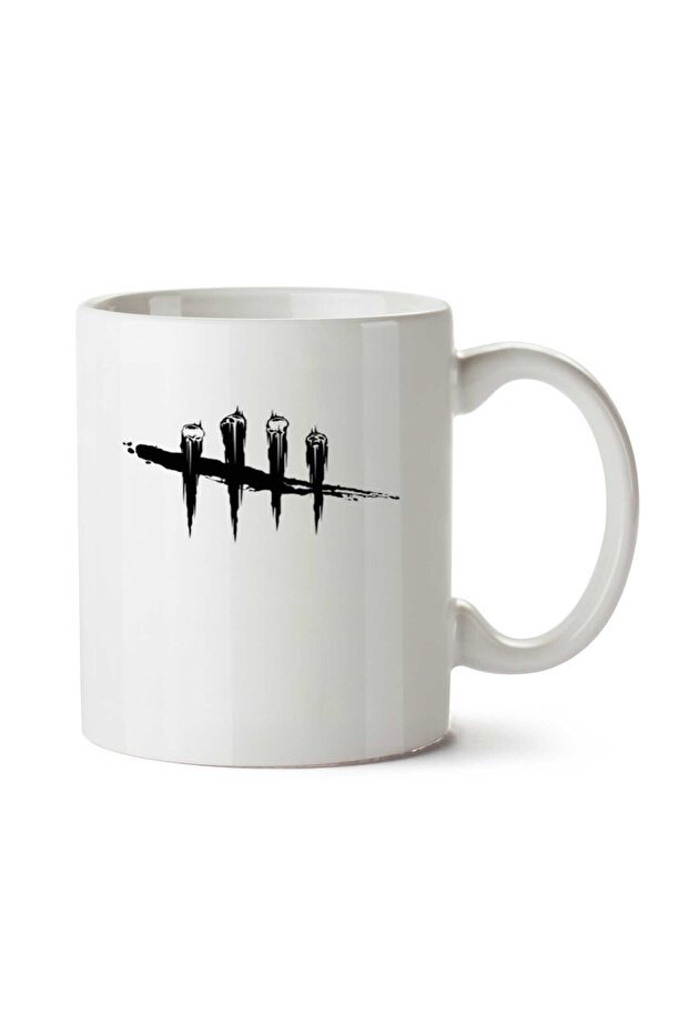 كوب مطبوع عليه شعار Dead by Daylight على الجانبين