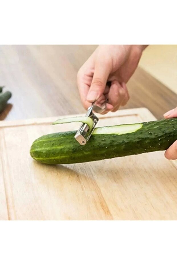 Metal Yan Soyacak Çelik Sebze Soyacak - 3