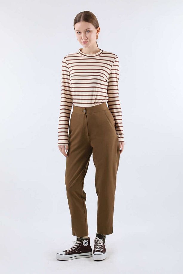 Cigarette Pantolon Kahve - 3