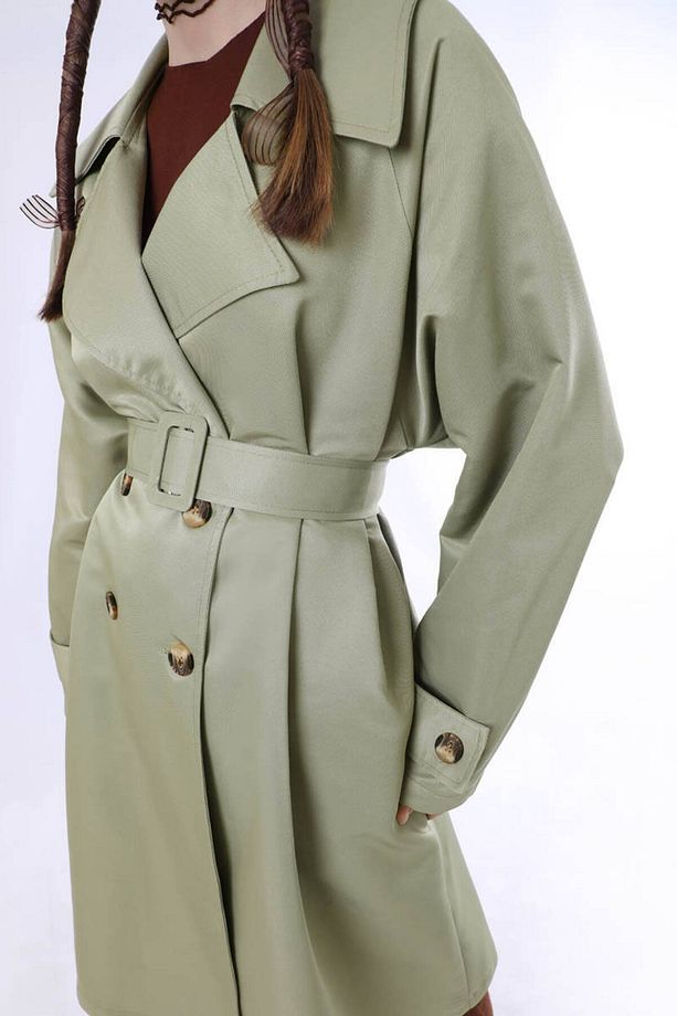 Oversize Trençkot Mint - 4